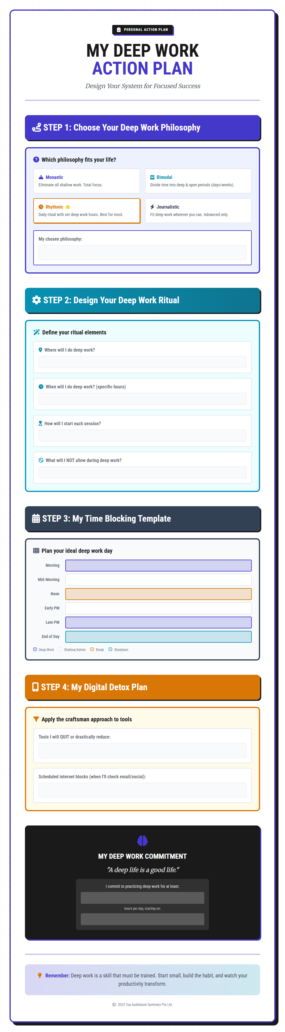 Personal Action Plan Preview